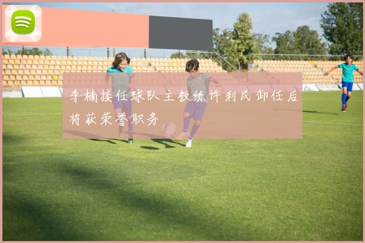 李楠接任球队主教练许利民卸任后将获荣誉职务